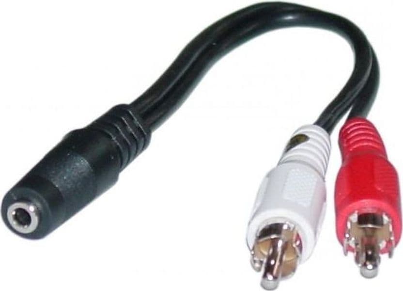 Cavo Stereo Jack 3.5 mm F a 2 x RCA M 0,20 mt in Connettori RCA Scontolo.net - Potenza, commercioVirtuoso.it