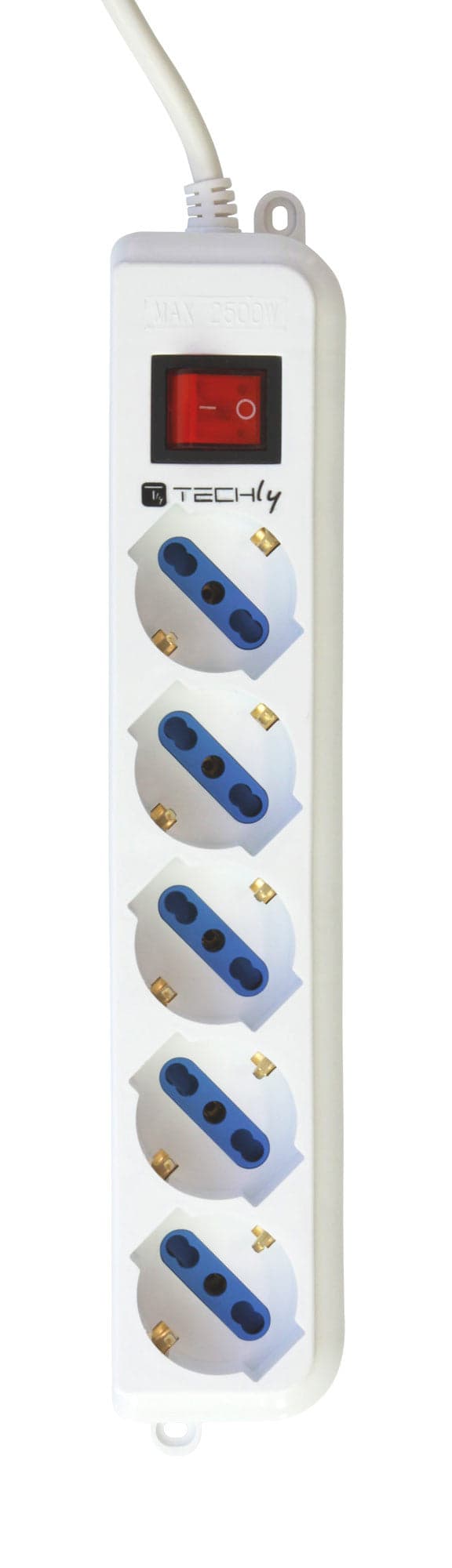 Multipresa 5 Posti Italiana Bipasso / Schuko Spina Angolata in Multiprese Scontolo.net - Potenza, commercioVirtuoso.it