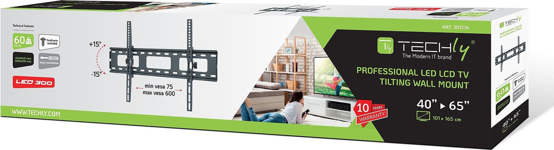 Supporto a Muro per TV LED LCD 40-65'' Inclinabile in Supporti da parete e da soffitto Scontolo.net - Potenza, commercioVirtuoso.it