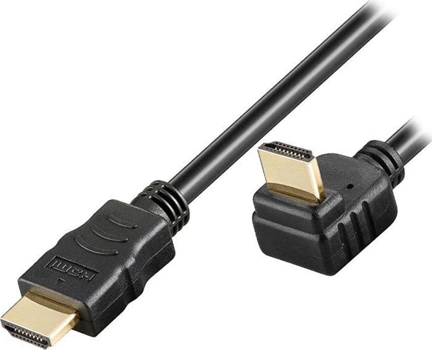 Cavo HDMI High Speed con Ethernet A/A M/M Angolato 5 m Nero in Cavi HDMI Scontolo.net - Potenza, commercioVirtuoso.it