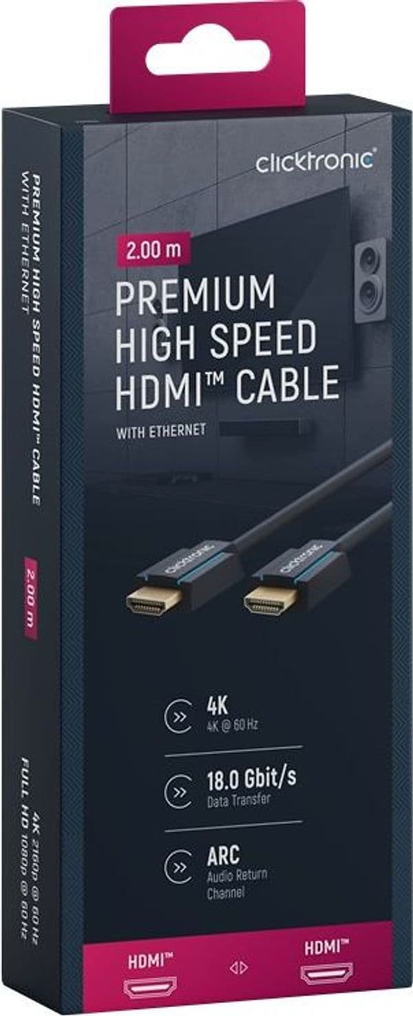 Cavo HDMI High Speed Ethernet A/A M/M 2 m Alta Qualit&agrave in Cavi HDMI Scontolo.net - Potenza, commercioVirtuoso.it