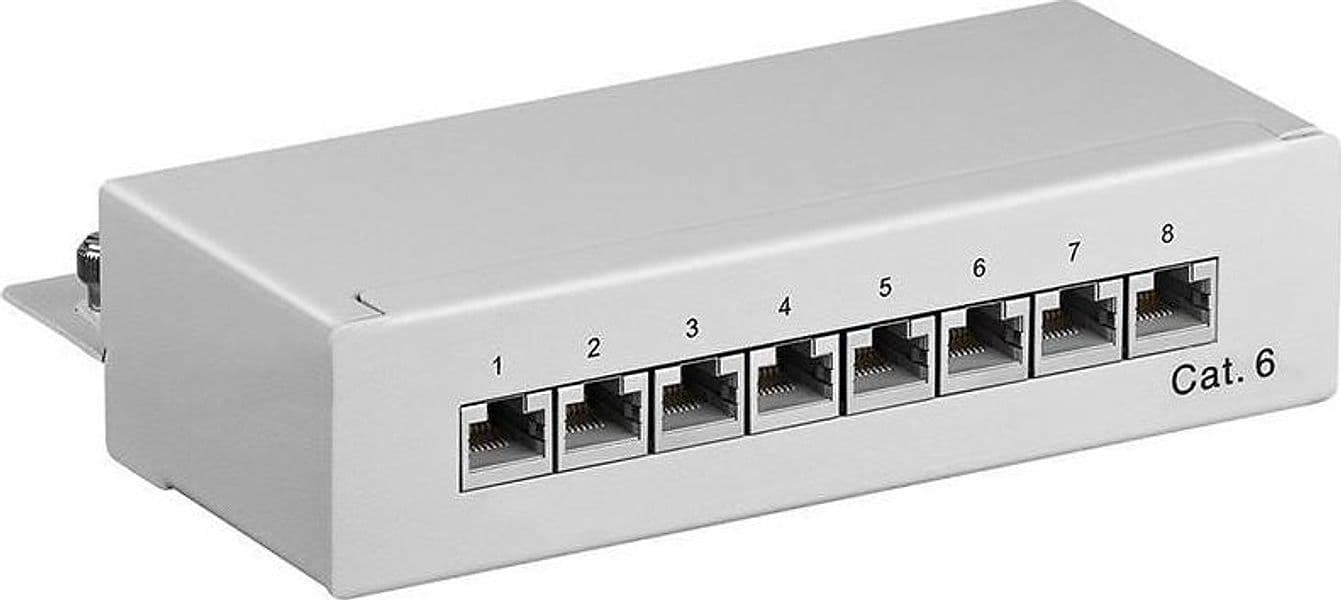 Pannello Patch 8 Porte Cat. 6 STP Grigio in Pannelli patch Ethernet Scontolo.net - Potenza, commercioVirtuoso.it
