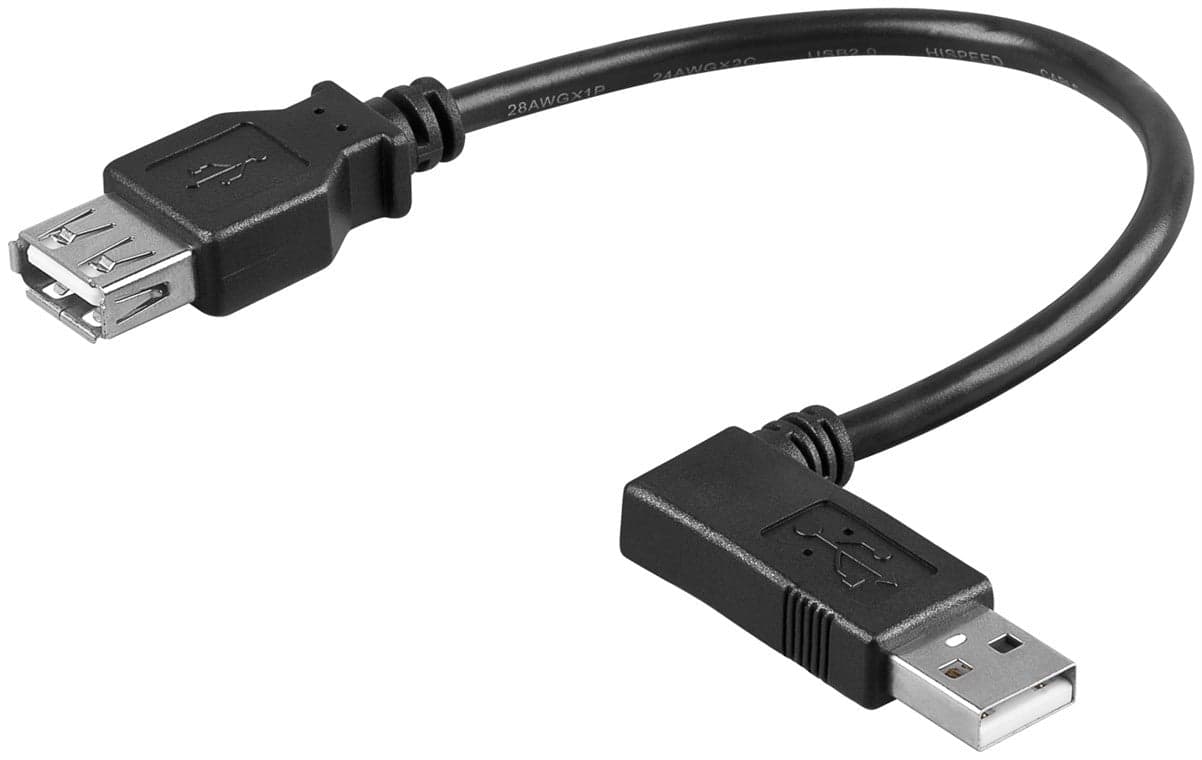 Cavo USB 2.0 A maschio angolato/A femmina 0,3 metri in  Scontolo.net - Potenza, commercioVirtuoso.it