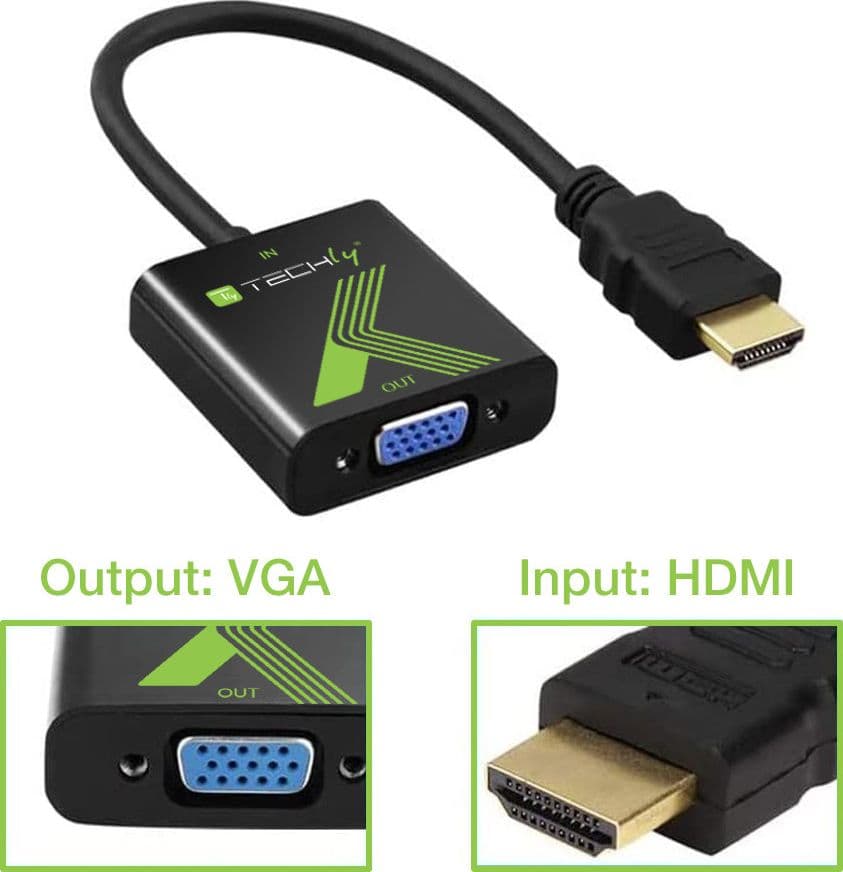 Cavo Convertitore Adattatore da HDMI&trade a VGA 1920x1200 in Cavi HDMI Scontolo.net - Potenza, commercioVirtuoso.it