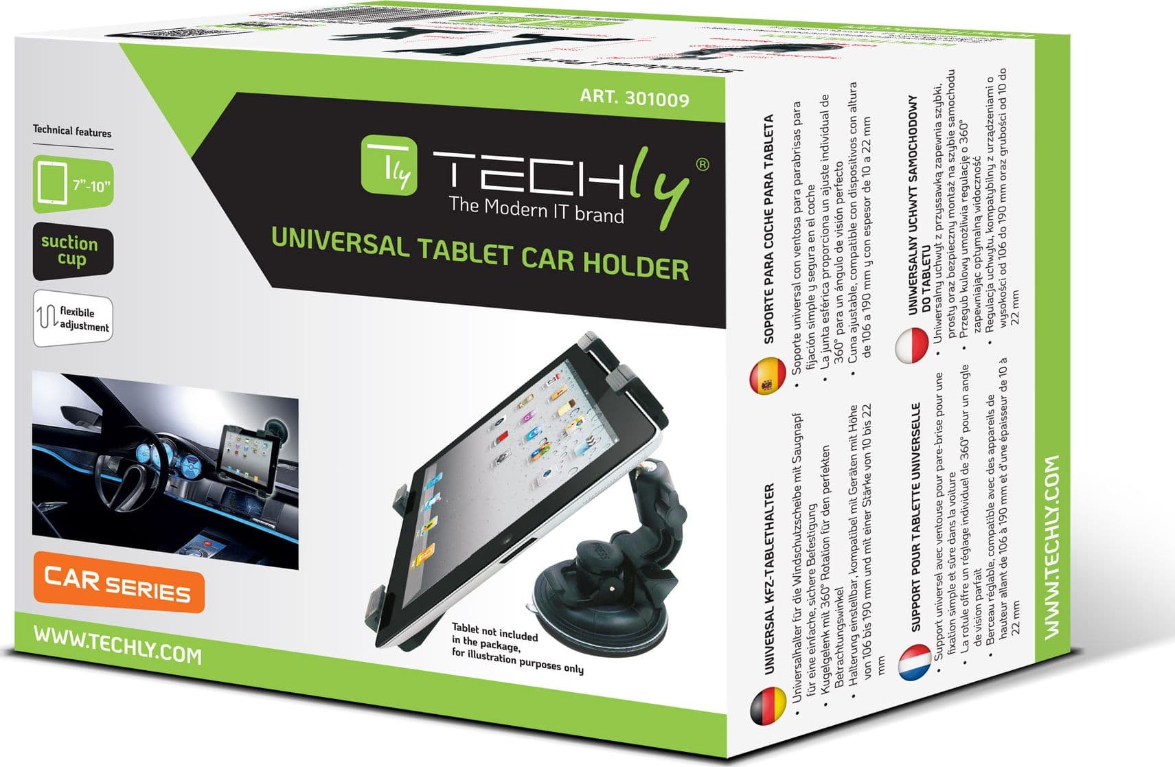 Supporto Universale da Auto con Ventosa per Tablet 7-10.1'' in Alloggiamenti Scontolo.net - Potenza, commercioVirtuoso.it