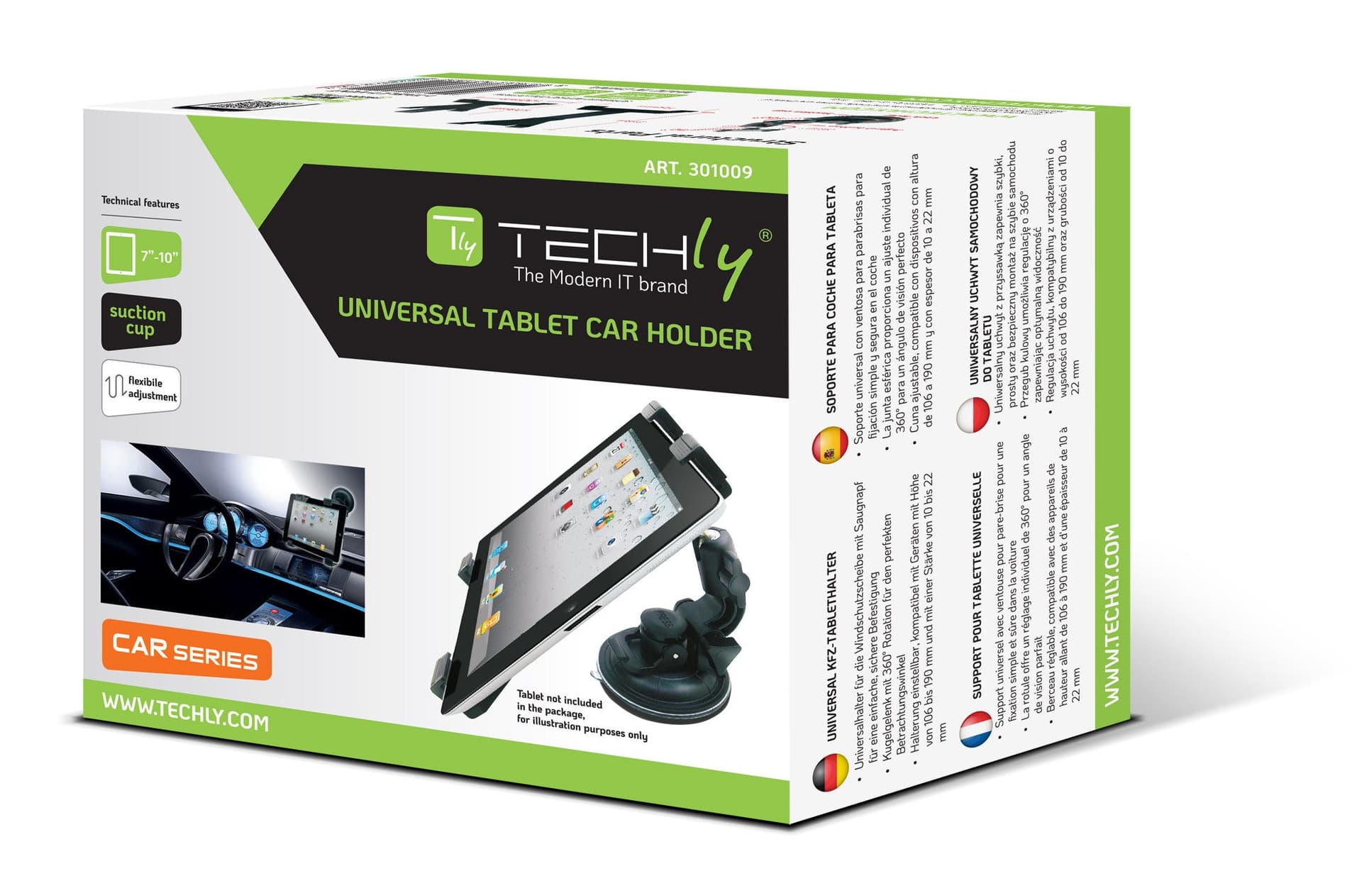 Supporto Universale da Auto con Ventosa per Tablet 7-10.1'' in Alloggiamenti Scontolo.net - Potenza, commercioVirtuoso.it