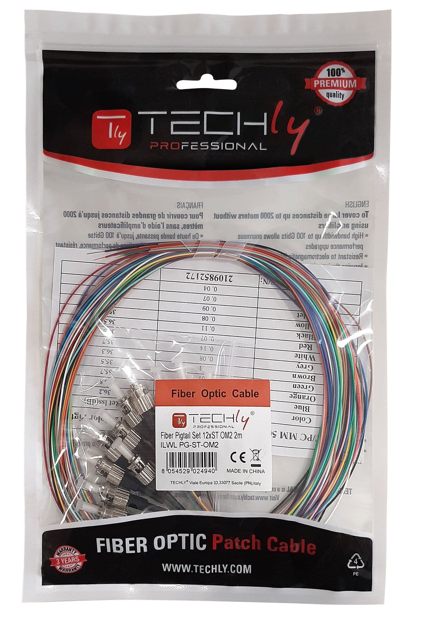 Set 12 Pigtail Fibra Ottica Multimodale OM3 ST 50/125 2 m in  Scontolo.net - Potenza, commercioVirtuoso.it