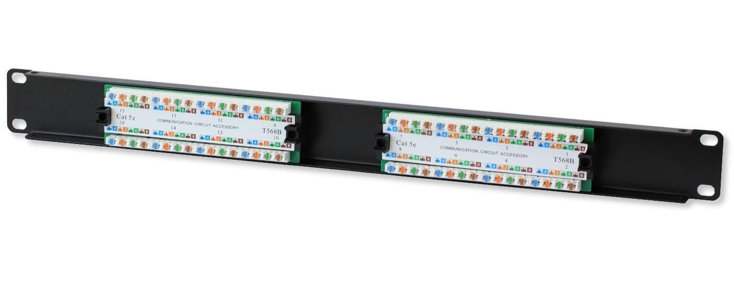 Pannello Patch UTP 16 Posti RJ45 Cat.5E Techly in Pannelli patch Ethernet Scontolo.net - Potenza, commercioVirtuoso.it