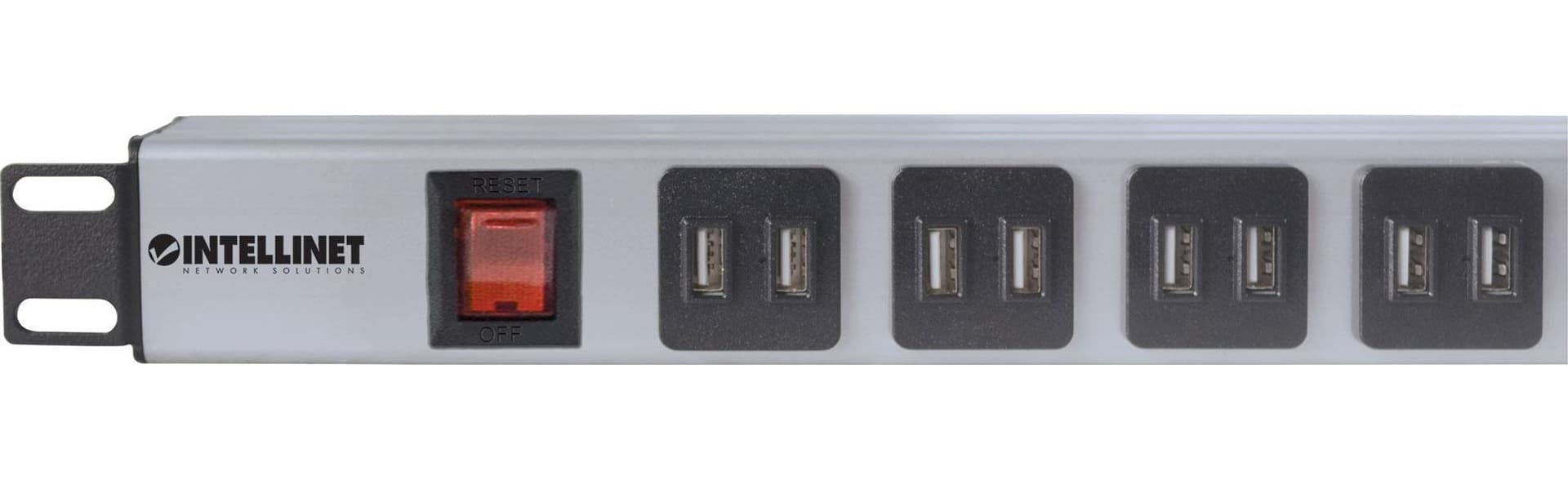 Multipresa per Rack 16 uscite USB tipo A Spina Schuko Angolata 1U in Multiprese Scontolo.net - Potenza, commercioVirtuoso.it