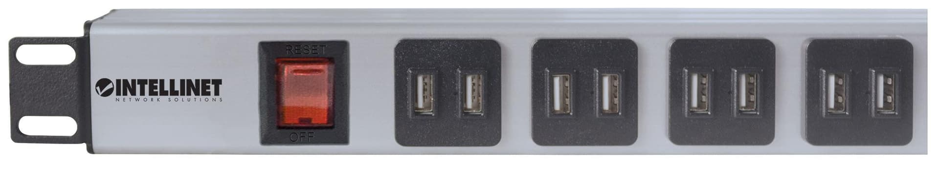 Multipresa per Rack 16 uscite USB tipo A Spina Schuko Angolata 1U in Multiprese Scontolo.net - Potenza, commercioVirtuoso.it