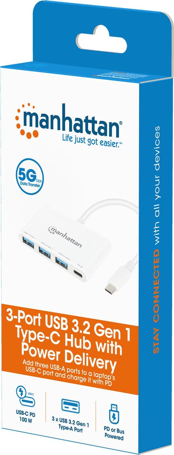 Hub USB 3.2 Gen 1 con 3 porte USB-A e 1 porta USB-C&trade Power Delivery in  Scontolo.net - Potenza, commercioVirtuoso.it