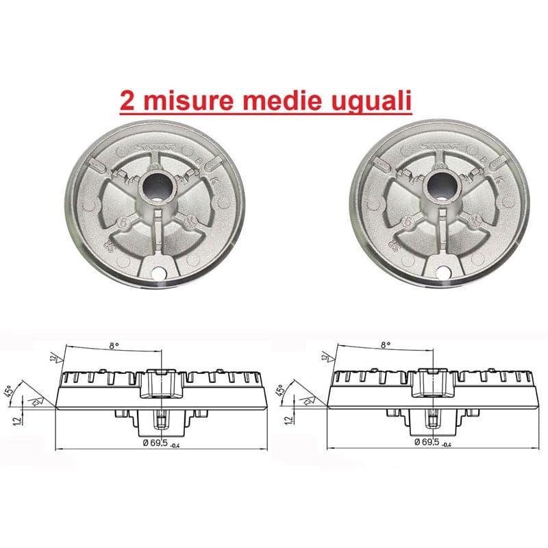 BRUCIATORI + SPARTIFIAMMA OPACHI 4 PZ BOSCH / WHIRLPOOL / IKEA 481010621283 in prodotto EuroStore07 - Alatri, commercioVirtuoso.it