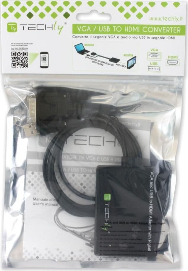 Adattatore Convertitore VGA a HDMI con Supporto Audio via USB in  Scontolo.net - Potenza, commercioVirtuoso.it