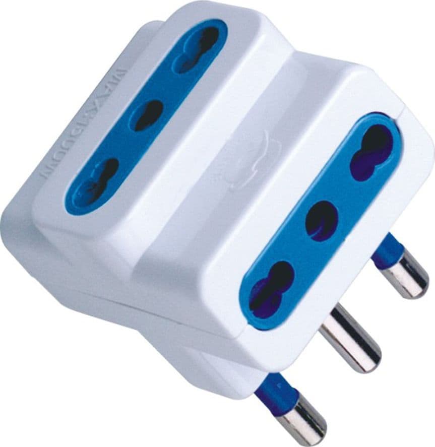 Adattatore triplo spina 16A Bianco in Multiprese Scontolo.net - Potenza, commercioVirtuoso.it
