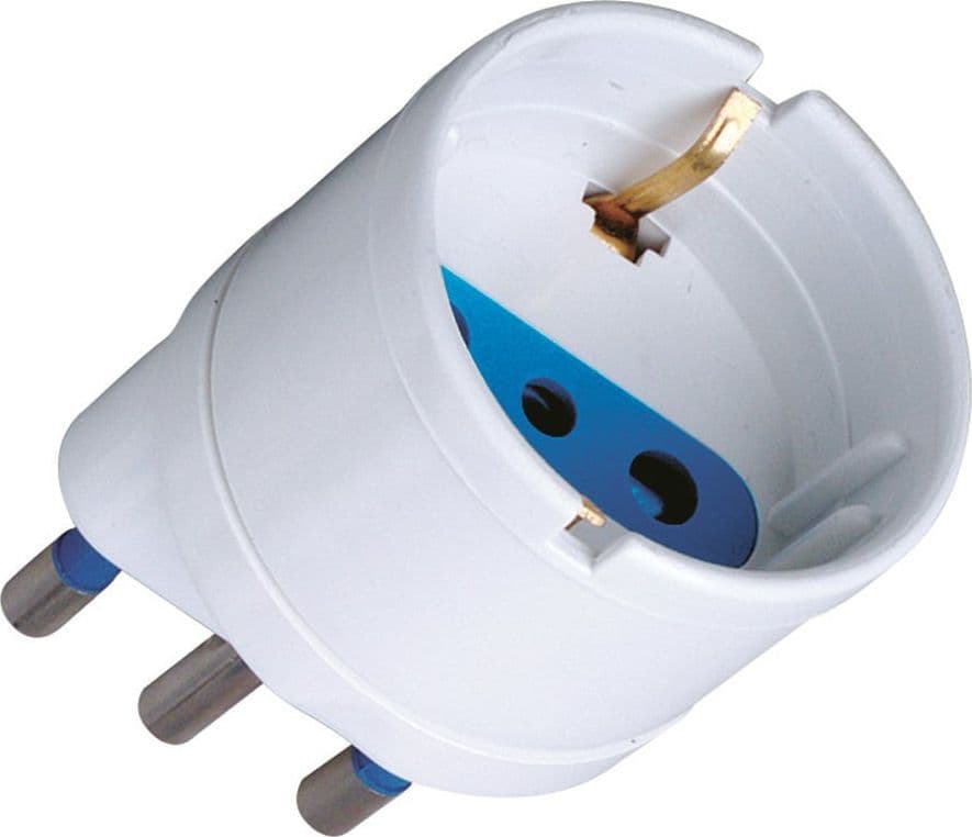 Adattatore spina 16A presa Schuko Bianco in Multiprese Scontolo.net - Potenza, commercioVirtuoso.it