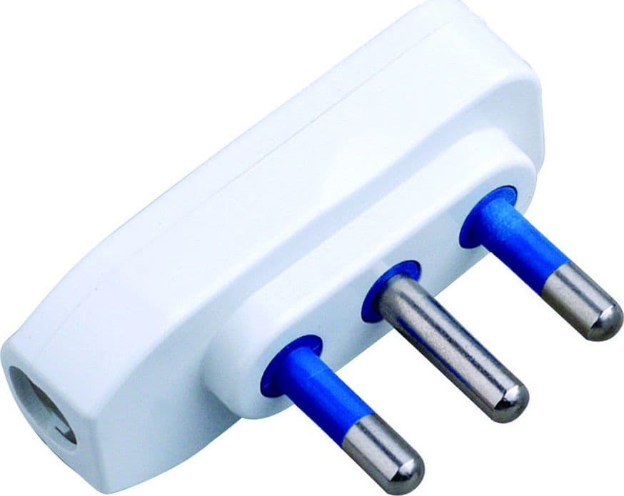 Spina ribassata 2P+T 16A Bianco in Spine elettriche di corrente alterna Scontolo.net - Potenza, commercioVirtuoso.it
