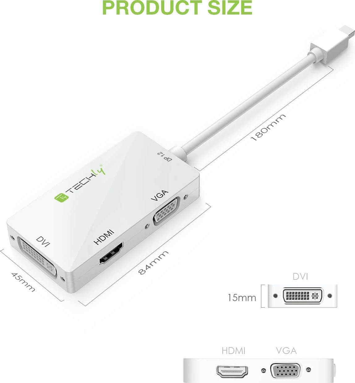 Adattatore 3 in 1 Mini DisplayPort 1.2 (Thunderbolt) a HDMI/DVI/VGA in  Scontolo.net - Potenza, commercioVirtuoso.it