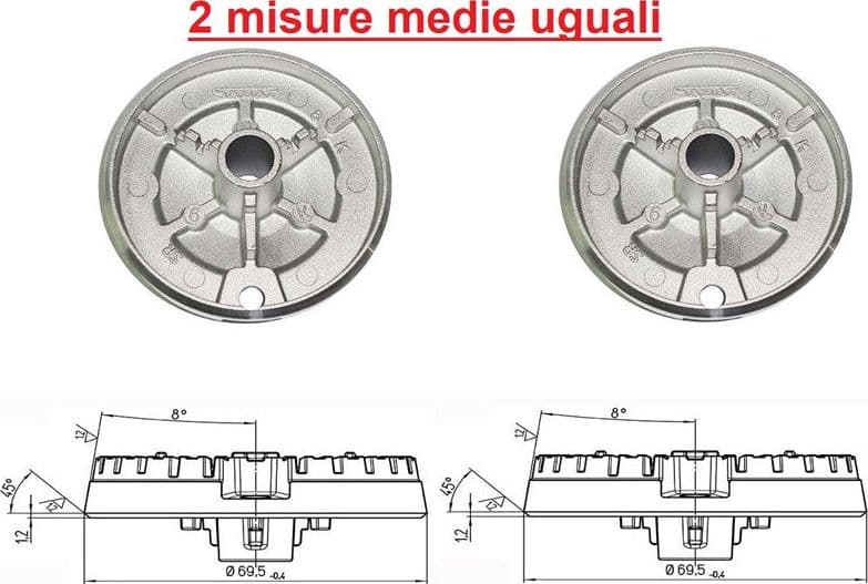BRUCIATORI + SPARTIFIAMMA LUCIDI 4 PZ BOSCH / WHIRLPOOL / IKEA 481010621283 in prodotto EuroStore07 - Alatri, commercioVirtuoso.it