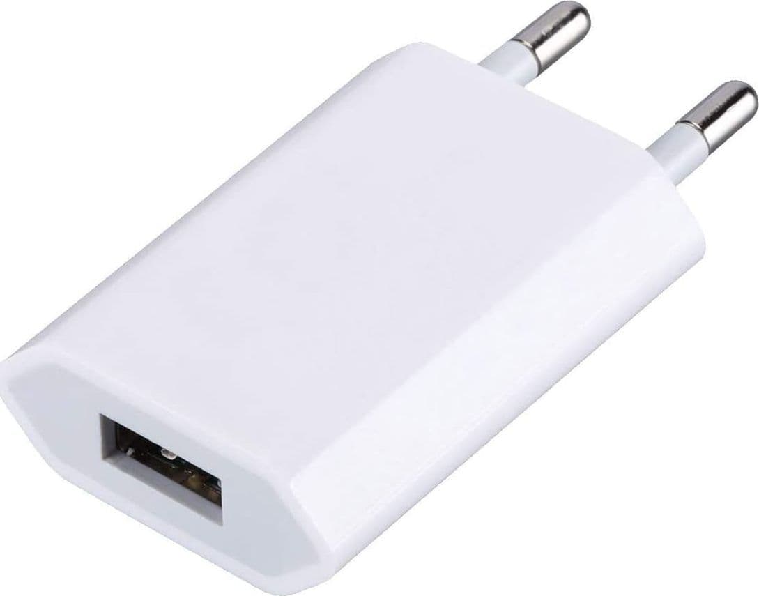 Caricatore USB 1A Compatto Spina Europea Bianco in Caricabatterie da muro Scontolo.net - Potenza, commercioVirtuoso.it
