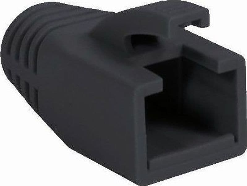 Copriconnettore per Plug RJ45 Cat.6 8mm Nero in Cavi Ethernet Scontolo.net - Potenza, commercioVirtuoso.it