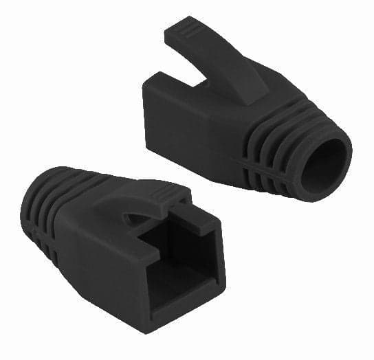 Copriconnettore per Plug RJ45 Cat.6 8mm Nero in Cavi Ethernet Scontolo.net - Potenza, commercioVirtuoso.it