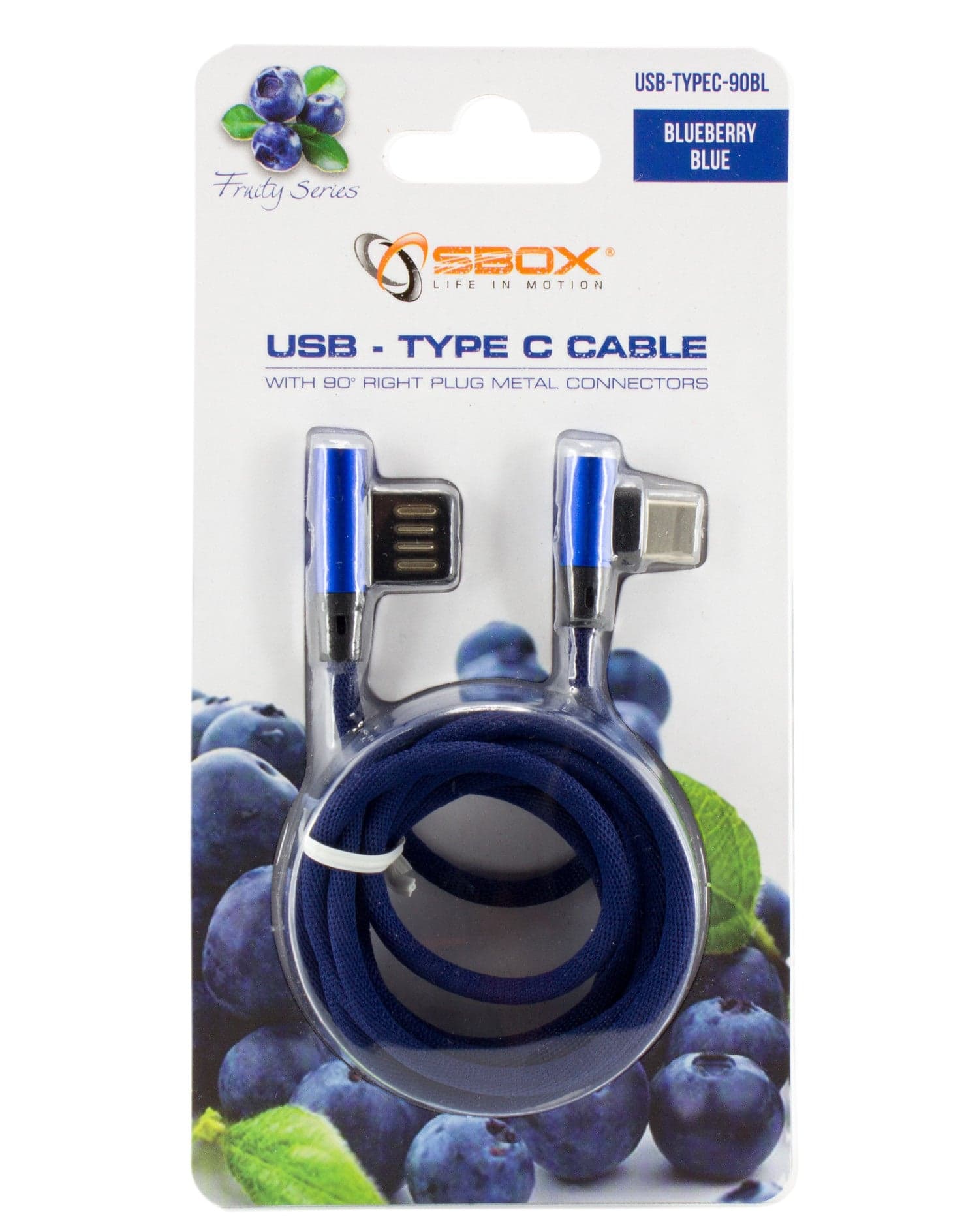 Cavo USB Angolato 90&deg USB A/USB-C 1.5m Blu in  Scontolo.net - Potenza, commercioVirtuoso.it