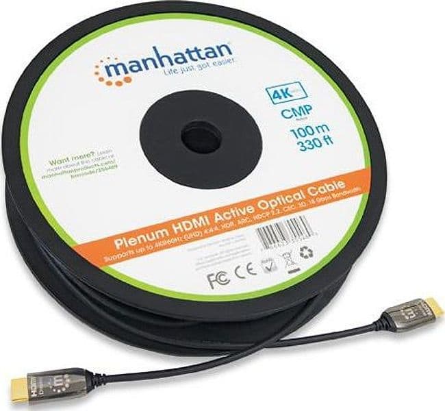 Cavo Plenum-Rated HDMI Attivo in Fibra Ottica 100m in Cavi HDMI Scontolo.net - Potenza, commercioVirtuoso.it