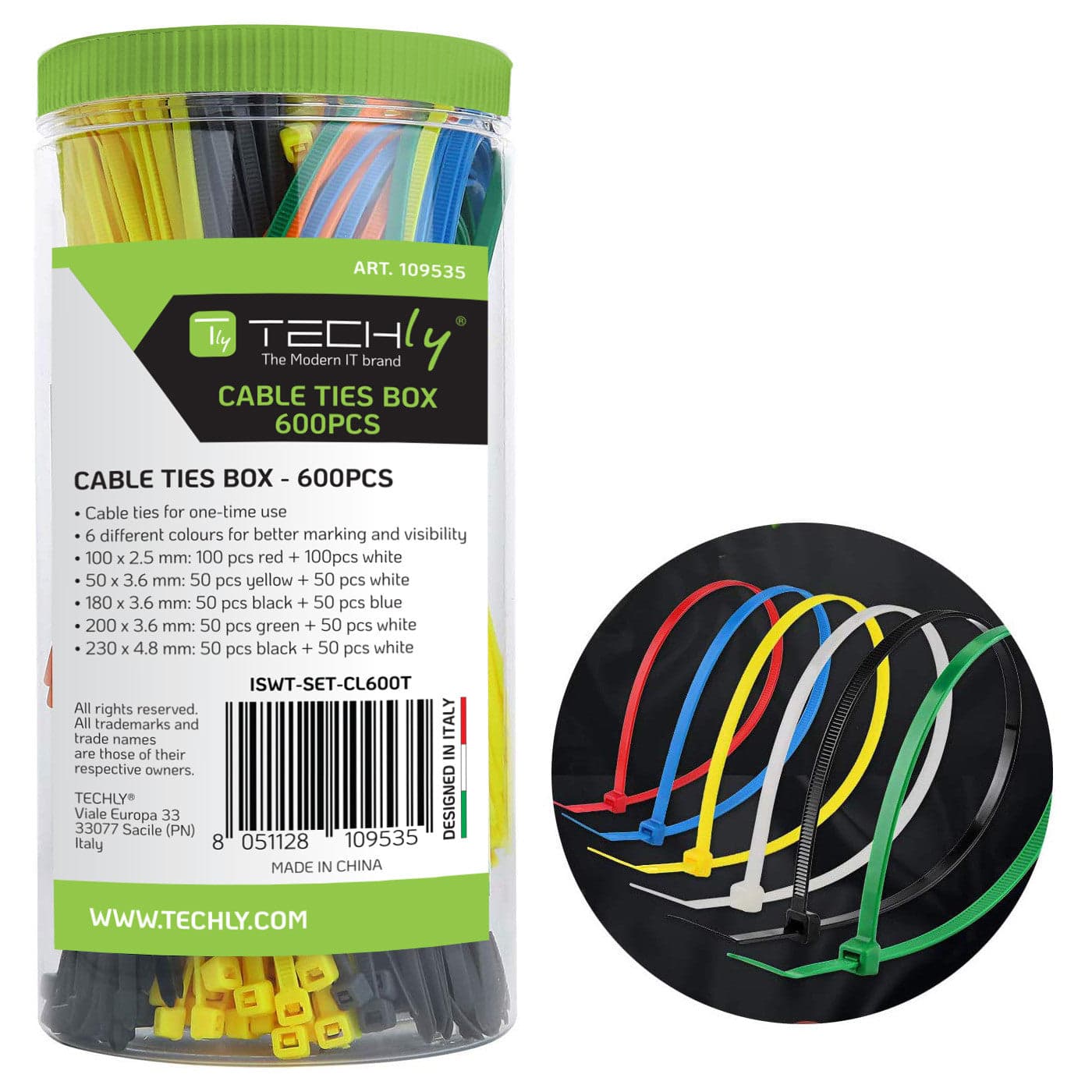 Fascette Fermacavo Colorate Kit da 600pz in Stringicavi Scontolo.net - Potenza, commercioVirtuoso.it