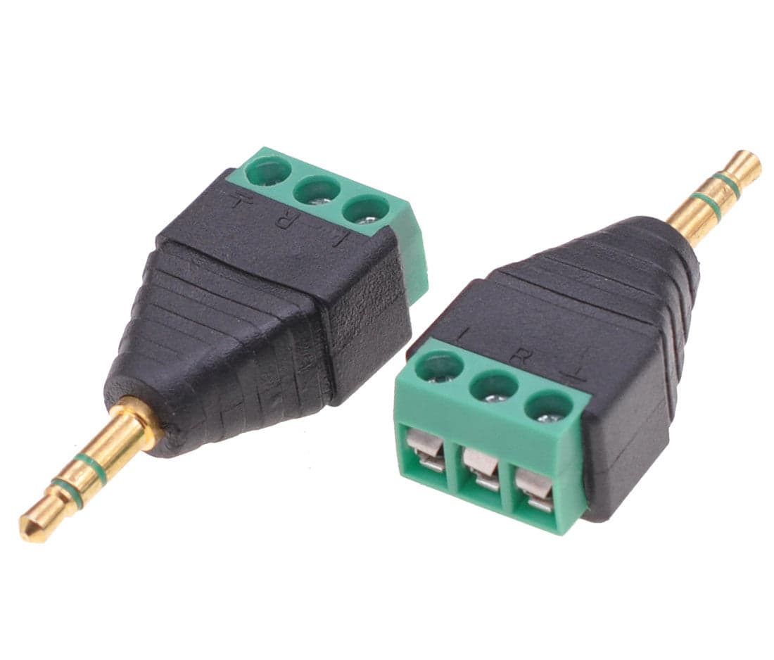 Adattatore Connettore Audio 3.5 mm Maschio a Terminal Block 3 pin in Adattatori Scontolo.net - Potenza, commercioVirtuoso.it