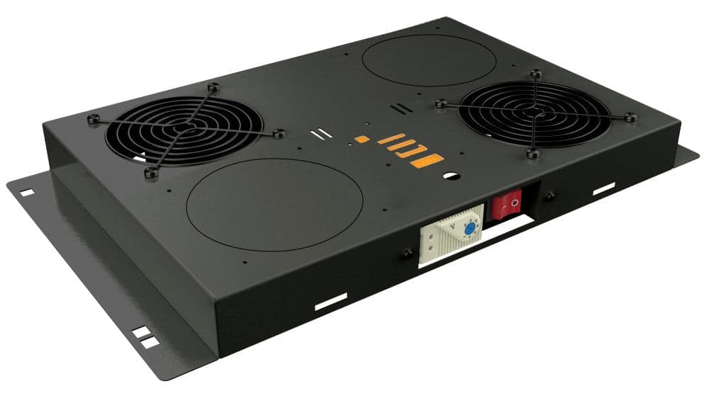 Kit di Ventilazione a Soffitto per Rack 19'' 2 Ventole Nero in Ventilatori bagno Scontolo.net - Potenza, commercioVirtuoso.it