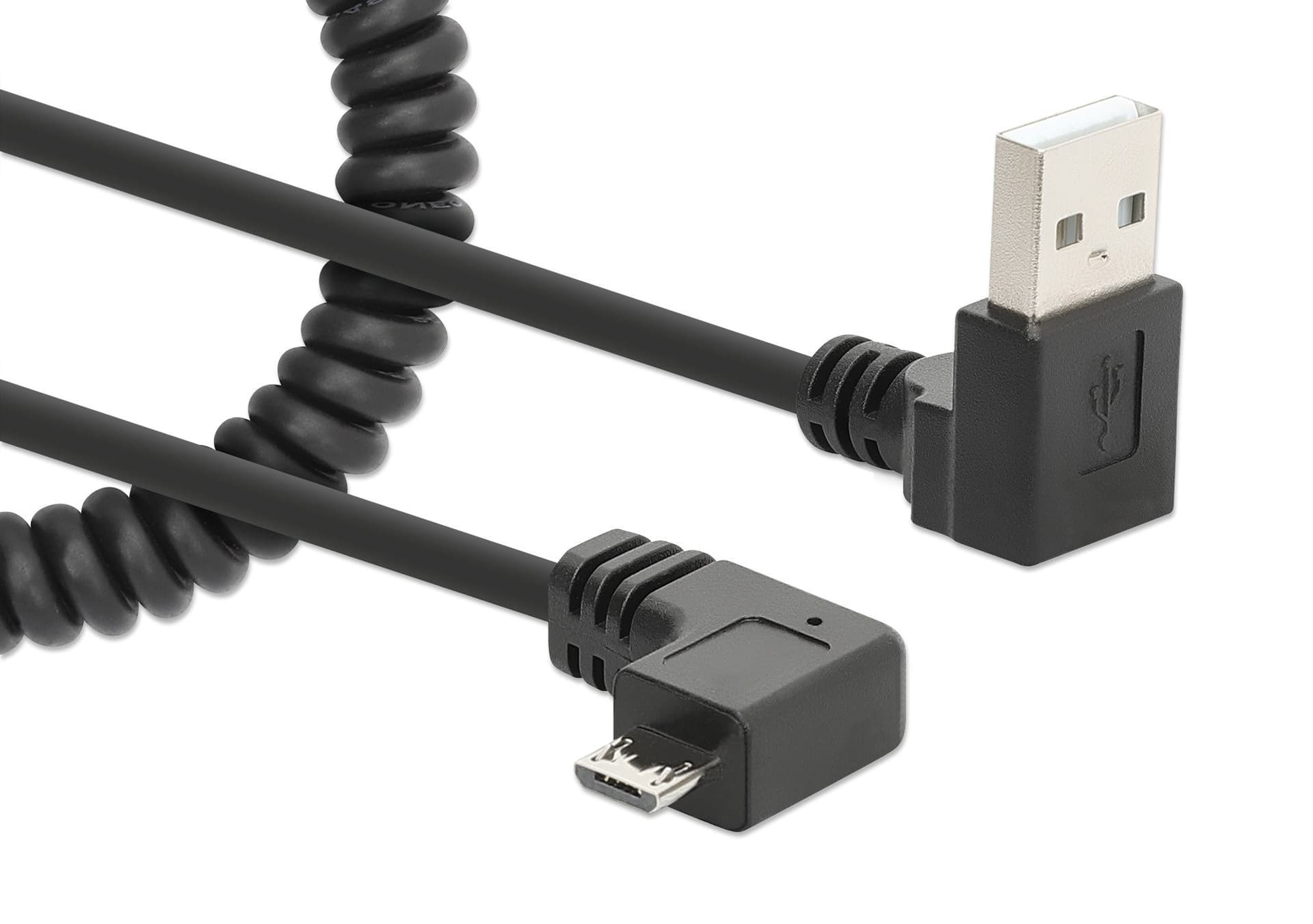 Cavo di Ricarica USB-A a Micro-USB 1m Spiralato Nero in  Scontolo.net - Potenza, commercioVirtuoso.it