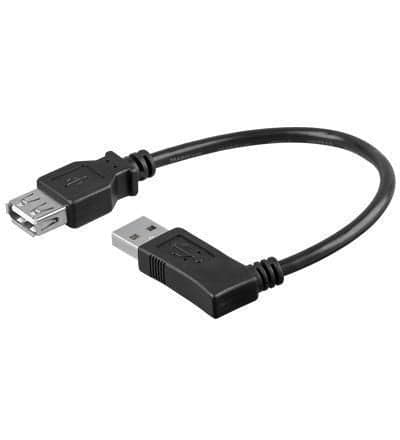 Cavo USB 2.0 A maschio angolato/A femmina 0,15 m in  Scontolo.net - Potenza, commercioVirtuoso.it