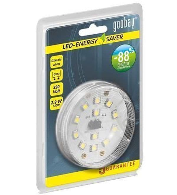 Lampada LED SMD GX53 3,2W 340 Lumen Bianco Freddo in Lampadine a LED Scontolo.net - Potenza, commercioVirtuoso.it