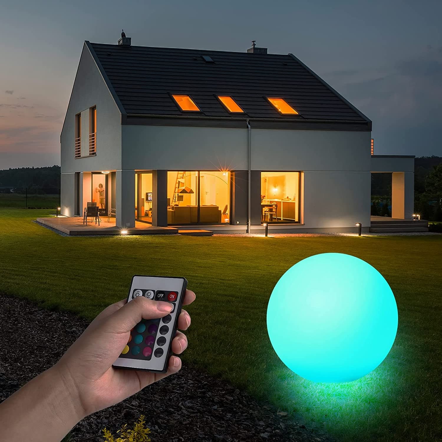 Lampada LED Multicolor da Arredo Sfera Large in Lampade da terra Scontolo.net - Potenza, commercioVirtuoso.it
