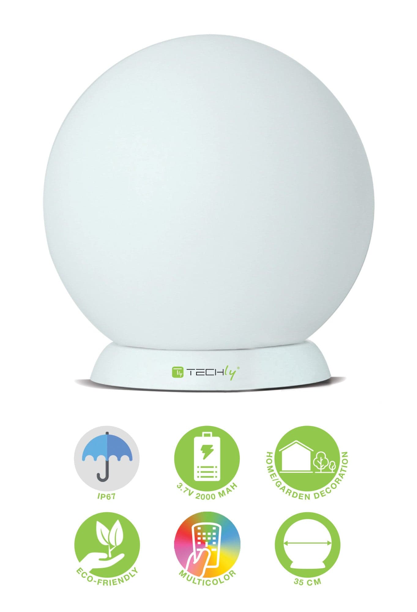 Lampada LED Multicolor da Arredo a Sfera Medium in Luci per sentieri Scontolo.net - Potenza, commercioVirtuoso.it