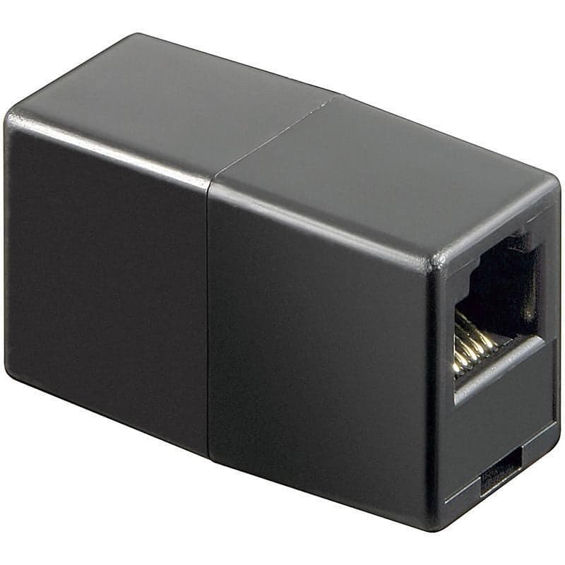 Adattatore Telefonico RJ12 6 poli 6 contatti Pin to Pin F/F Nero in Cavi Scontolo.net - Potenza, commercioVirtuoso.it