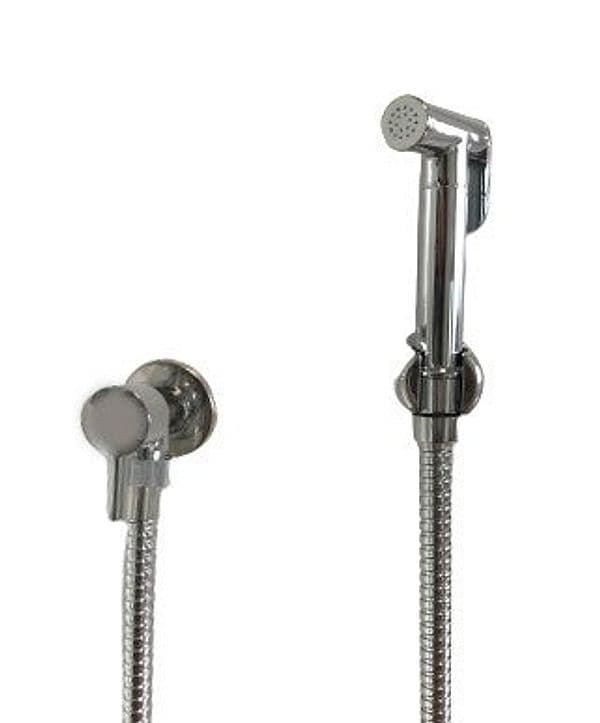 Kit idroscopino doccetta bidet moderno in ottone completo flessibile 120 support abs in Rubinetti per bidet BagnoClic.it - Pregnana Milanese, commercioVirtuoso.it