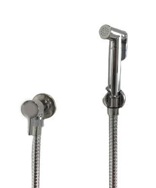 Kit idroscopino doccetta bidet moderno in ottone completo flessibile 120 support abs in Rubinetti per bidet BagnoClic.it - Pregnana Milanese, commercioVirtuoso.it