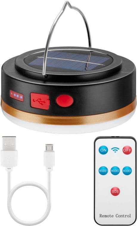 Lampada da Campeggio Solare a LED con Telecomando IR e Powerbank in Lampadine a LED Scontolo.net - Potenza, commercioVirtuoso.it