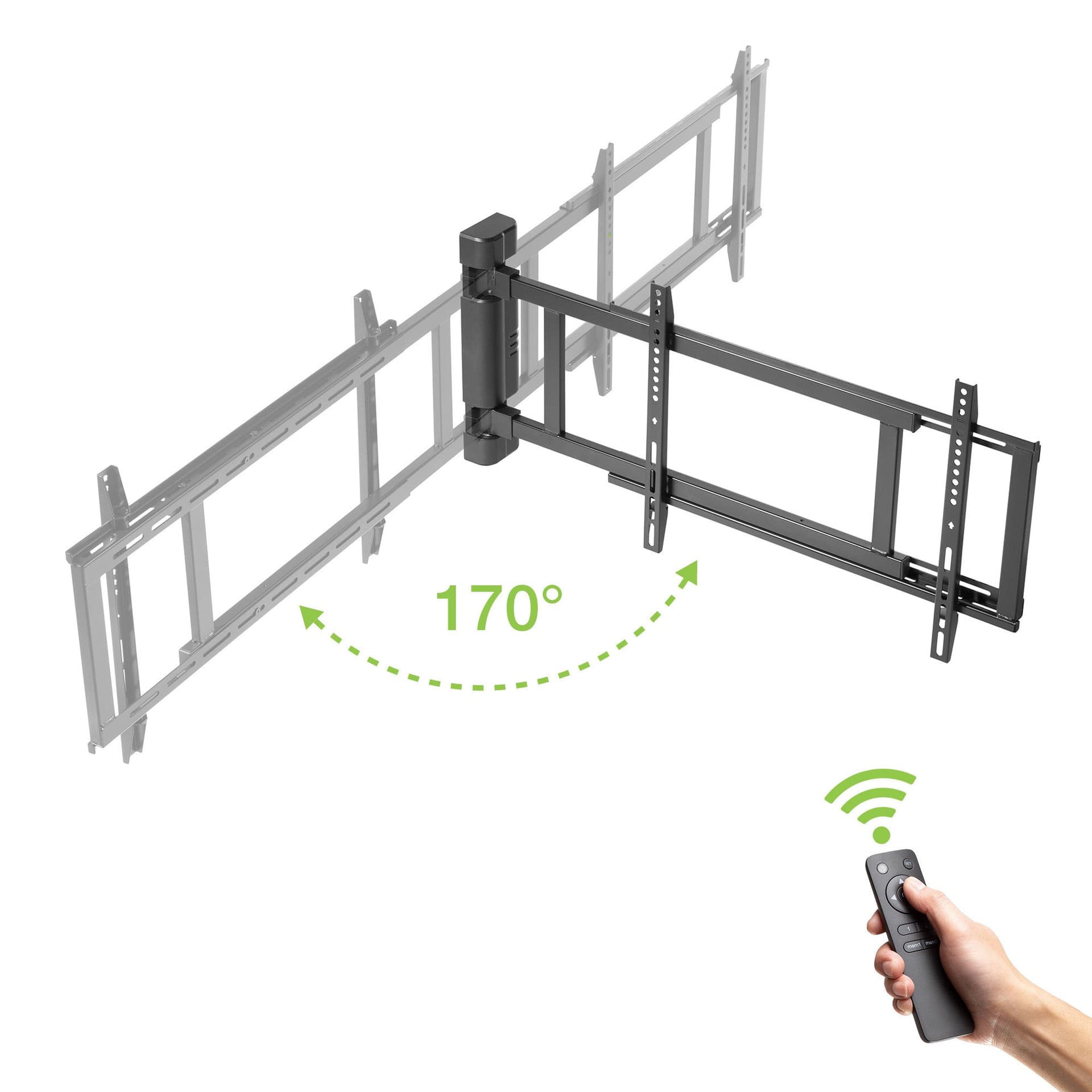 Supporto TV Basculante Motorizzato da Parete per TV da 32'' a 75'' in Supporti da parete e da soffitto Scontolo.net - Potenza, commercioVirtuoso.it
