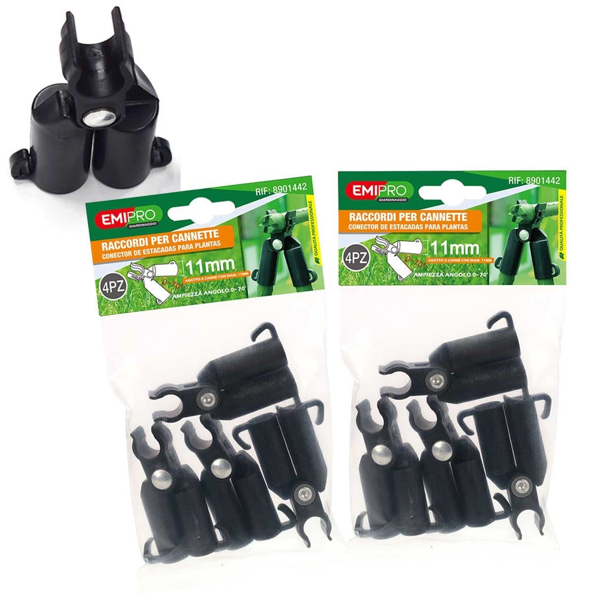 8 Pezzi Raccordi Connettori Traliccio Per Bastone Supporto Piante Snodabile 70° 11mm Con Forchetta Superiore in Graticolati Scontolo.net - Potenza, commercioVirtuoso.it