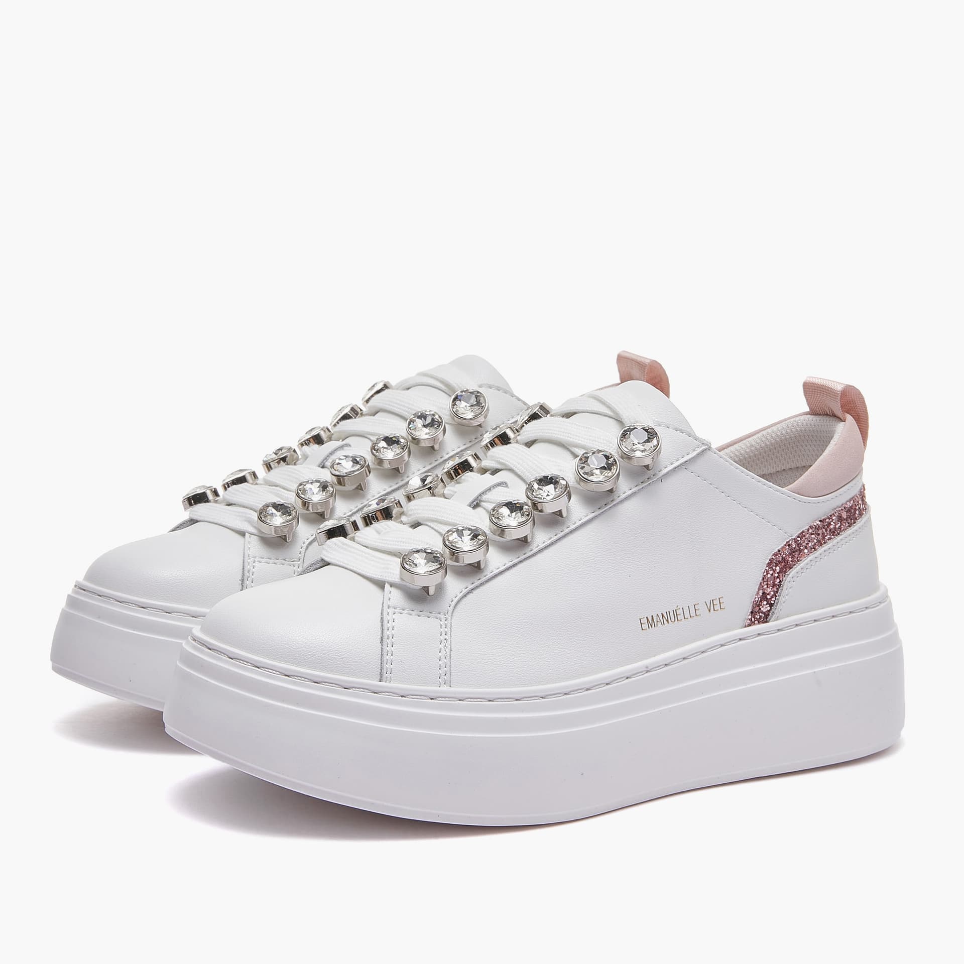 Emanuelle Vee sneakers donna Bice white pink 901 13 in Sneaker casual Teresi Calzature - Marsala, commercioVirtuoso.it