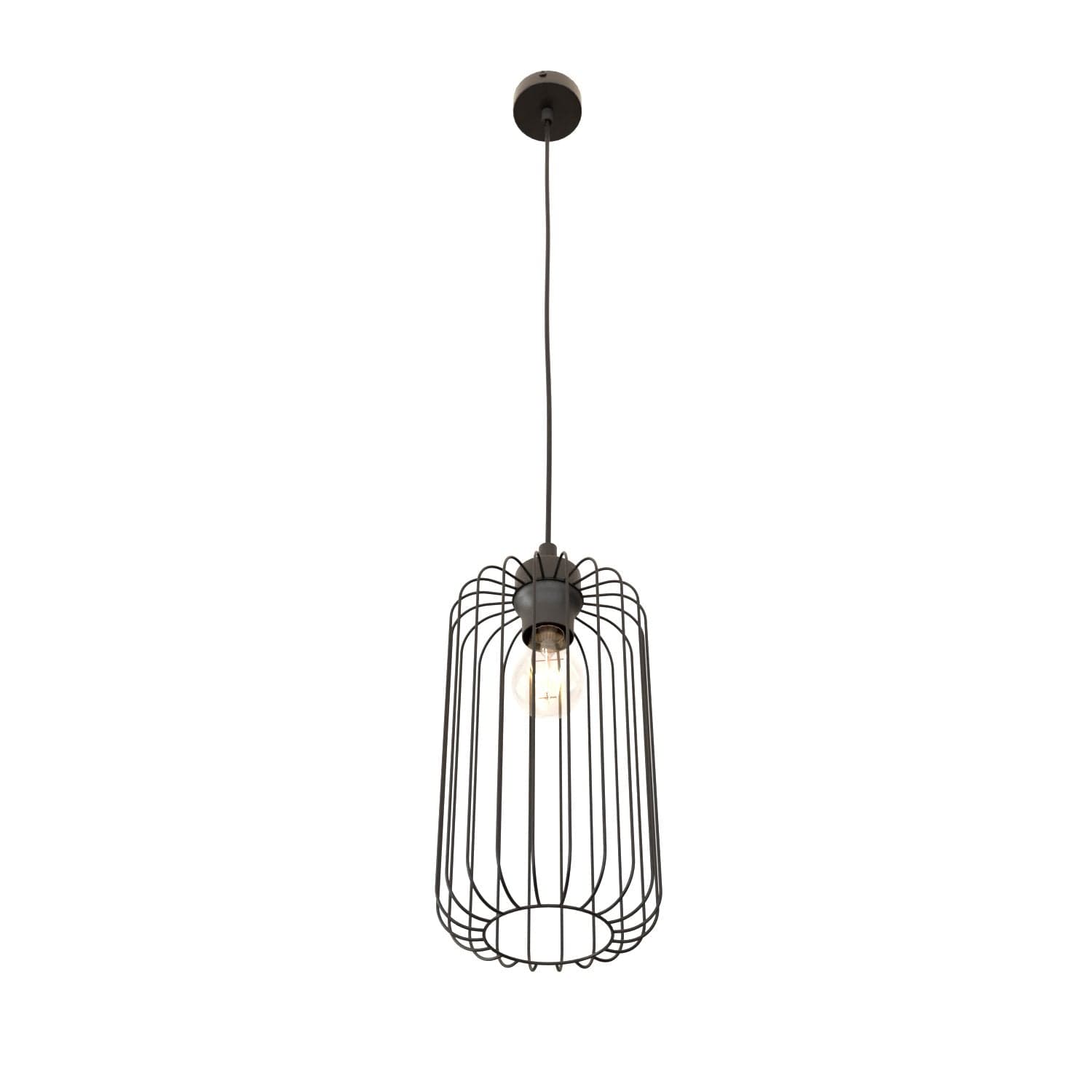 Sospensione Minimal Industrial Vander 1 Luce Nera in Lampade a sospensione LuceArt - Montecorvino Pugliano, commercioVirtuoso.it