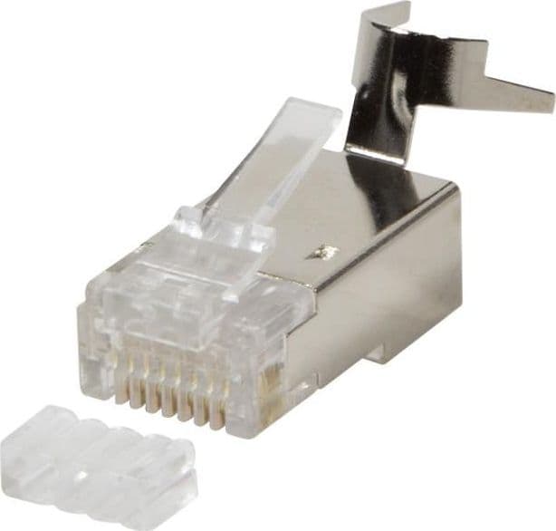 Plug Cat. 6A RJ45 Schermato STP per Cavo Rigido/Flessibile Cat.6/6A/7 10pz in Cavi Ethernet Scontolo.net - Potenza, commercioVirtuoso.it