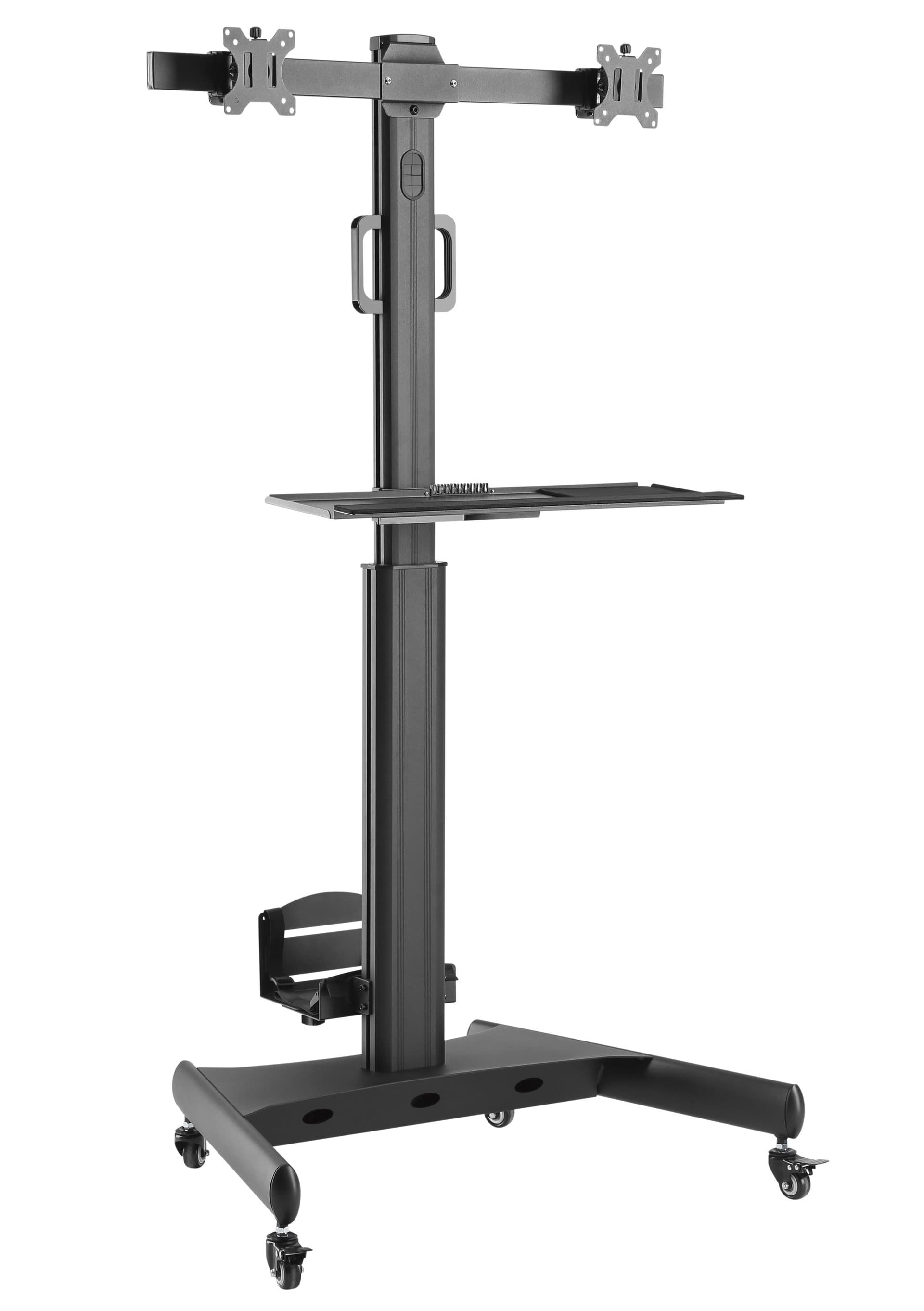 Trolley da Pavimento con Mensola e Porta PC per 2 TV LCD/LED/Plasma 13-32'' in Mobili Scontolo.net - Potenza, commercioVirtuoso.it