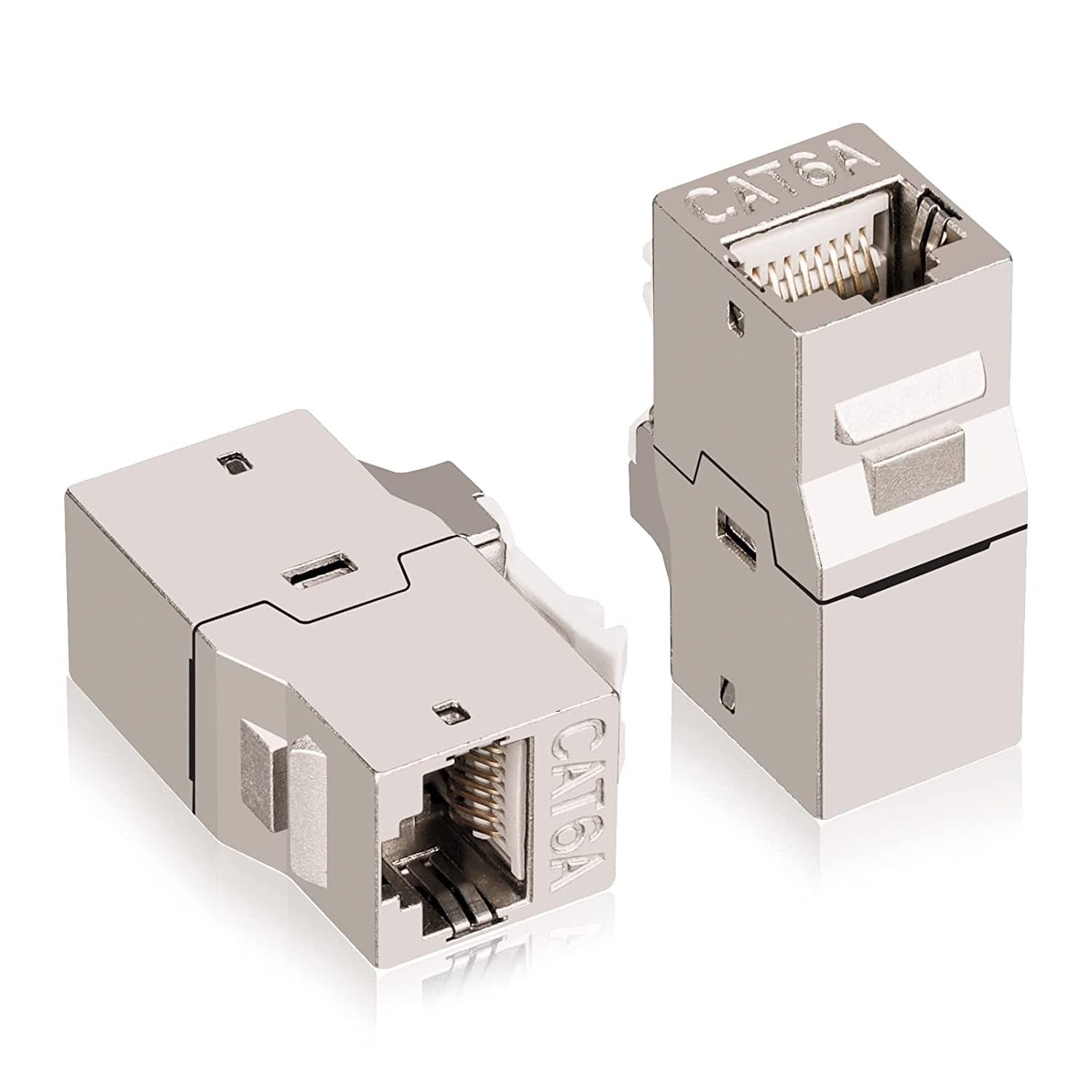 Accoppiatore di Rete RJ45 Cat.6A F/F Schermato FTP da pannello 16.5mm in Cavi Ethernet Scontolo.net - Potenza, commercioVirtuoso.it