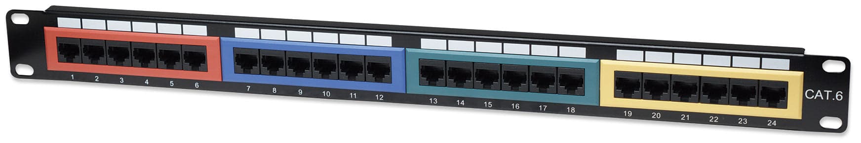 Pannello Patch UTP 24 porte Cat.6 Codifica Colorata in Cavi Ethernet Scontolo.net - Potenza, commercioVirtuoso.it