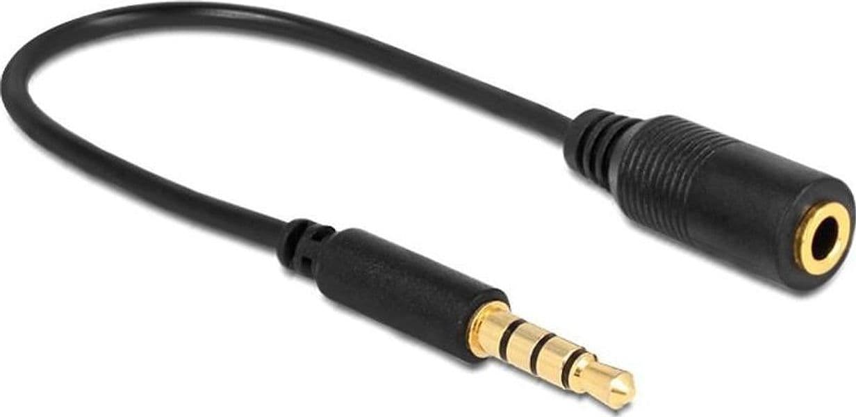 Cavo Audio 3.5 mm M/F 4Pin Convertitore di Assegnazione Pin 17,5cm Nero in Prolunghe Scontolo.net - Potenza, commercioVirtuoso.it