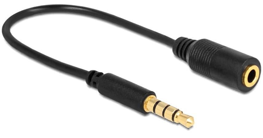 Cavo Audio 3.5 mm M/F 4Pin Convertitore di Assegnazione Pin 17,5cm Nero in Prolunghe Scontolo.net - Potenza, commercioVirtuoso.it
