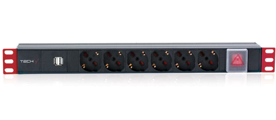 Multipresa 6 Posti da Rack 19'' con Interruttore 2xUSB Spina Italiana 1U in Multiprese Scontolo.net - Potenza, commercioVirtuoso.it